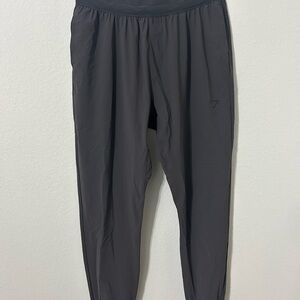Gymshark Black Sweatpants Elastic Waistband Tapered Fit